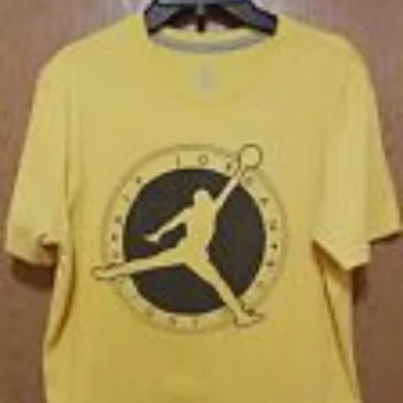3 Jordan (T-Shirts)-(2 Black/1 Yellow)-(Pre-owned)-(Stains)-(Size-L)-$25.00 - Picture 7 of 9